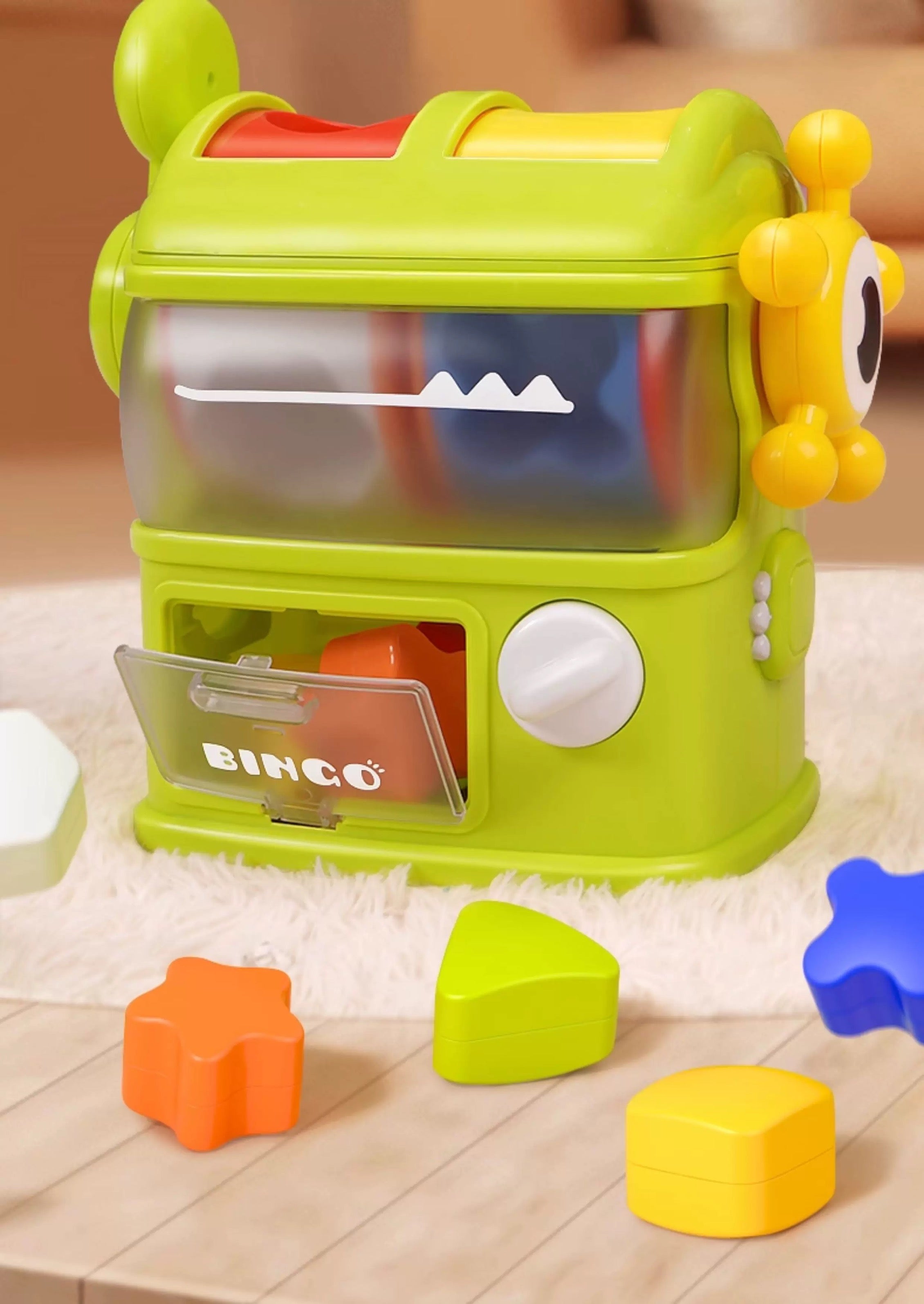 Children's dinosaur shape matching game machine