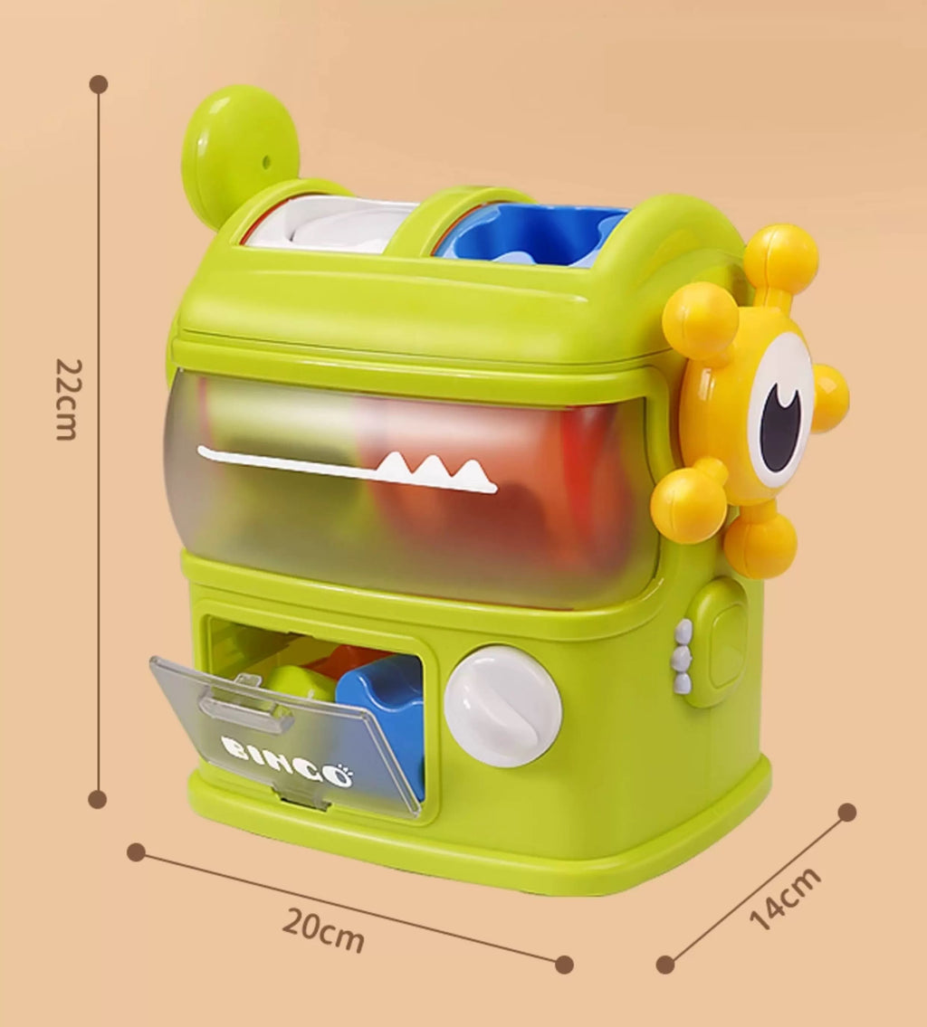 Children's dinosaur shape matching game machine